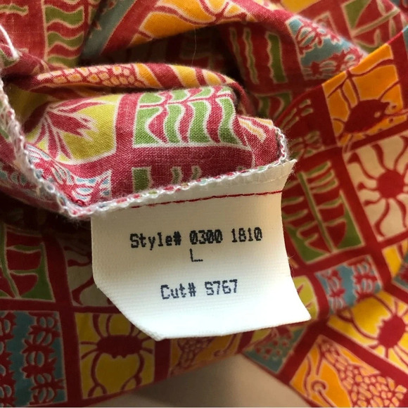 Tori Richard Honolulu Short Sleeve Button Front Shirt Large - Picture 9 of 9